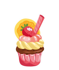 cupcake with candle