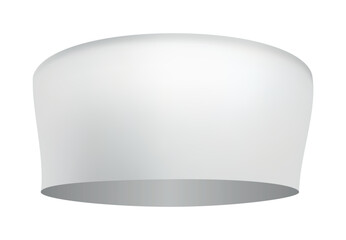 Nurse cap icon, white simple image isolated. Minimalist medical illustration