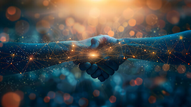 Photo Realistic Digital Art: Glossy Collaboration Web Concept Highlighting Innovative Workshop Technology in Adobe Stock