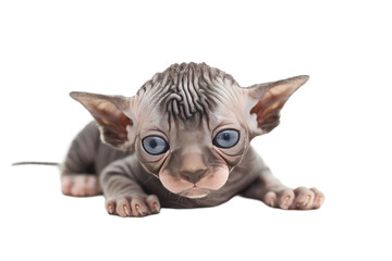 Sphynx Kitten on transparent background