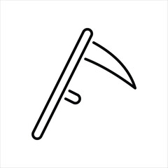 Obraz premium Scythe vector icon 