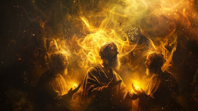 trinity sunday background concept. holy spirits. with copy space. pentecost