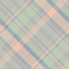 Pattern textile seamless of check tartan background with a plaid fabric vector texture.