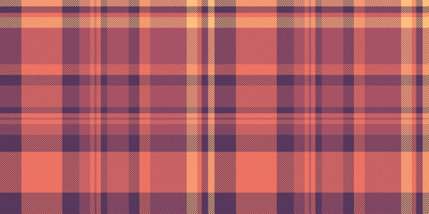 Rural textile seamless background, path check vector pattern. Trousers texture fabric tartan plaid in red and purple colors.