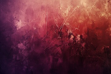dark grunge background, red and purple gradient, digital illustration, vintage texture with dust, scratches and grime, in the style of texture