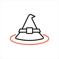 Witch Hat vector icon 