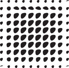 Square halftone frame - Vector illustration - v1