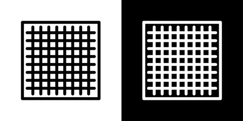 Grid icon set. Coordinate grid vector symbol and system layout icon.