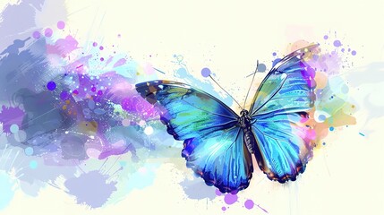 Magnificent Abstract colorful butterfly
