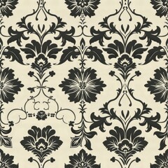 Gothic Revival Seamless Pattern with Intricate Medieval Motifs

