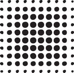 Square halftone frame - Vector illustration - v2