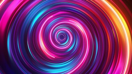 swirl abstract neon