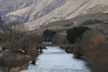 Bridge over the river, Aspindza, Georgia