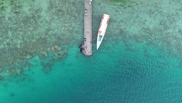 Aerial view of Dutungan Island 