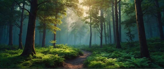 Obraz premium Artistic conception of beautiful landscape painting