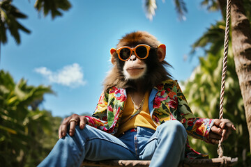 hip hop monkey generative ai