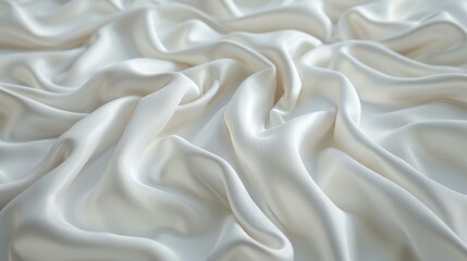 Obraz premium Elegant White Satin Fabric Texture