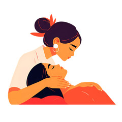Massage parlor illustration