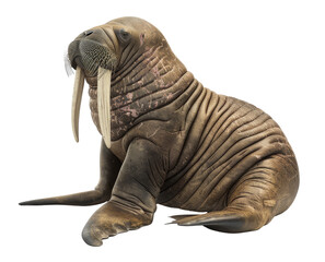 Fototapeta premium walrus isolated on a transparent background