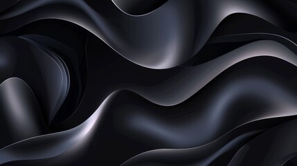 Fototapeta premium holographic wavy black background