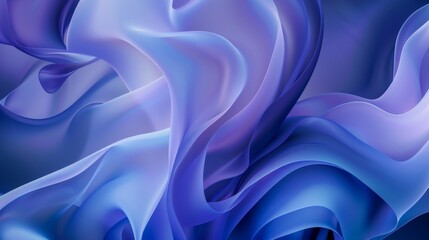 Obraz premium wavy glowing blue abstract