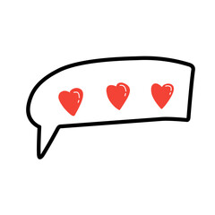 Heart dialogue icon