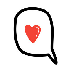 Heart dialogue icon