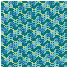 seamless pattern with waves, pattern, blue and green pattern, seamless pattern