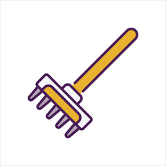 Rake vector icon