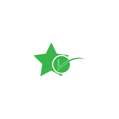 Star with a checkmark, Best review symbol,tick with star [illustration]
