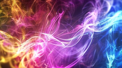 Fototapeta premium Multicolored Energy Flow Background