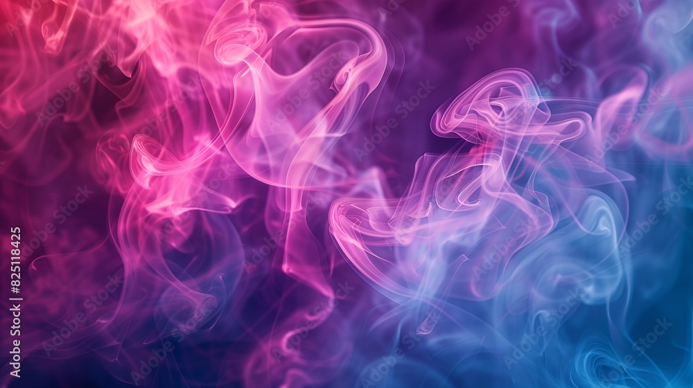 Poster abstract smoke texture with swirling patterns and gradient colors, background image