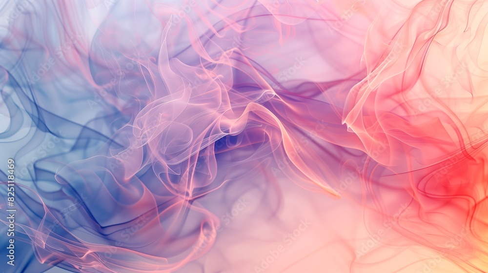 Poster abstract smoke texture with swirling patterns and gradient colors, background image