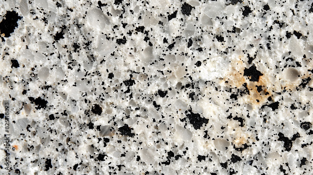 Poster closeup of a granite stone texture with speckled patterns, background image