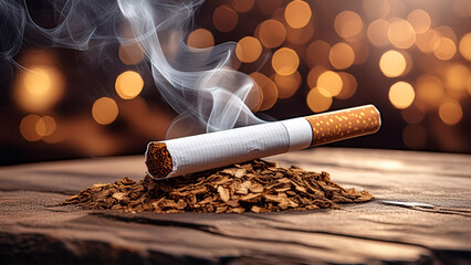 cigarette on the table