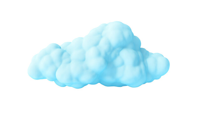white cloud isolated on white