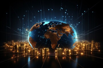 Digital investment strategy for global business growth in technology driven finance market success