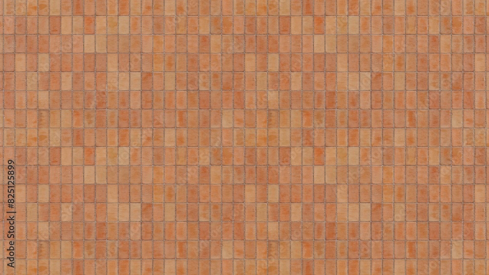 Poster 3d illustration, 3d rendering close up texture of bricks seamless texture background back drop