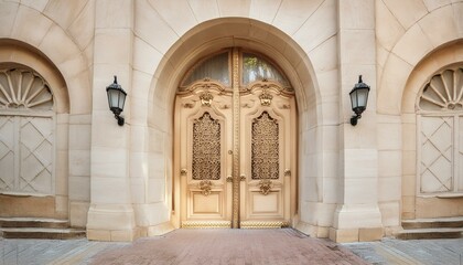 Marvel at the grandeur of double doors, creating a majestic entrance that exudes sophistication and elegance