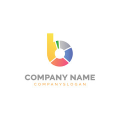 Letter B logo design, vector logo design 