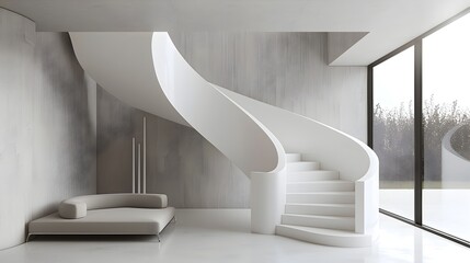 Create a COBRA white 2 helical stair designr