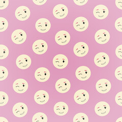 Seamless pattern, repeating backdrop. Surface design with simple shapes.