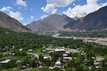 landscape with mountains