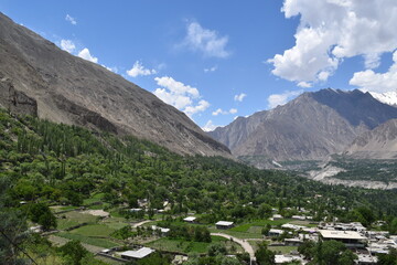 view of the mountains from the mountain