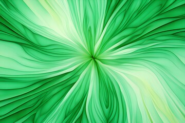A mesmerizing closeup abstract design image influenced by vivid green iris patterns