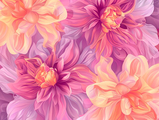 Fototapeta premium Dahlia flower photography dark red flower petals