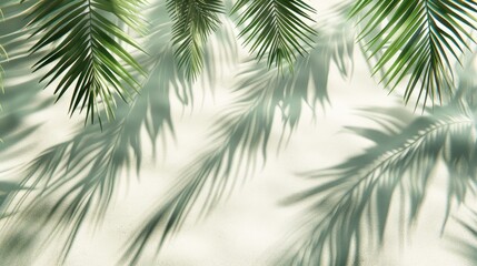 Whispers of the Tropics: A Close Up of Rustling Palm Tree Leaves - Powered by Adobe