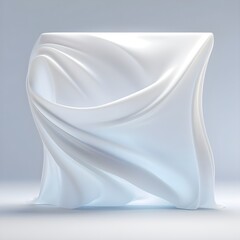 plate on white background, Elegance Unveiled Generative AI Mockup of White Paper on Silk Cloth, white, isolated, plastic, food, bag, package, blank, box, packaging, container, pack, paper, object, em
