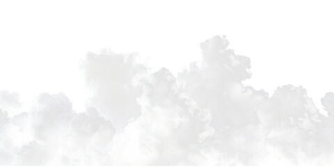 Abstract white smoke cloud, a soft white Smoke explode cloudy on transparent png.	