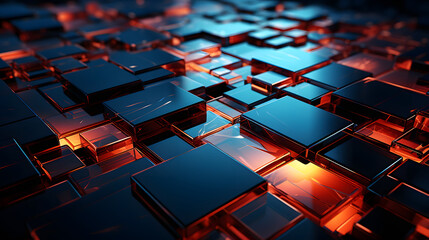 Fototapeta premium Digital technology professional business wallpaper abstract poster PPT background